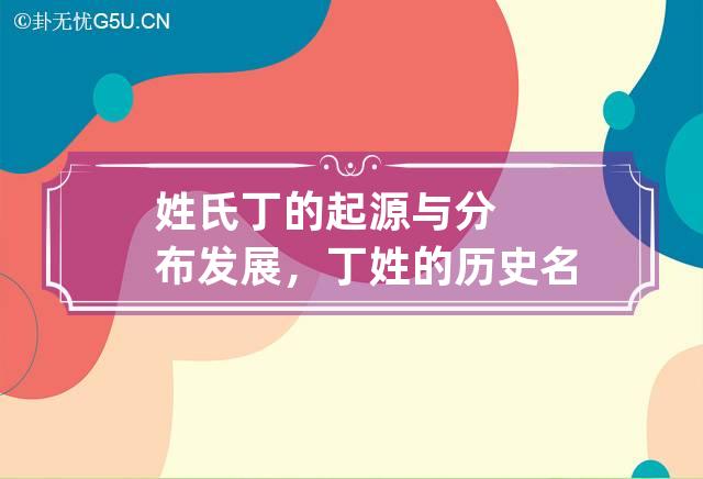 姓氏丁的起源与分布发展，丁姓的历史名人及成就简介