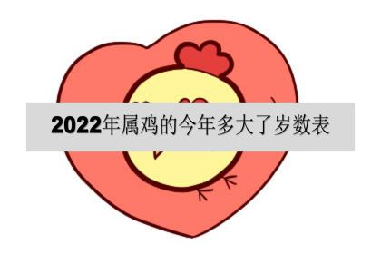 鸡年出生的你，实岁虚岁两重天！2023年周岁对应表来袭